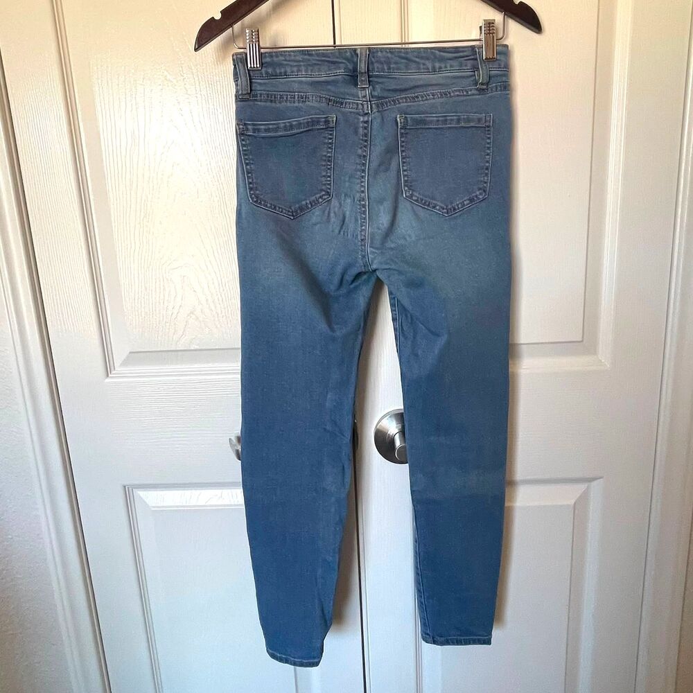 Buffalo David Bitton Womens 2/26 Aubrey Mid Rise Super Soft Capri Jeans Blue - Picture 3 of 11